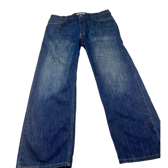 Levi Strauss 569 Mens Jeans W40 L32 Blue Denim Loose Fit - Picture 1 of 10